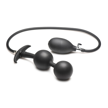 Master Series Ass Rattler Weighted Inflatable Silicone Anal Plug | 848518052360 | Available at EroticWarehouse.com