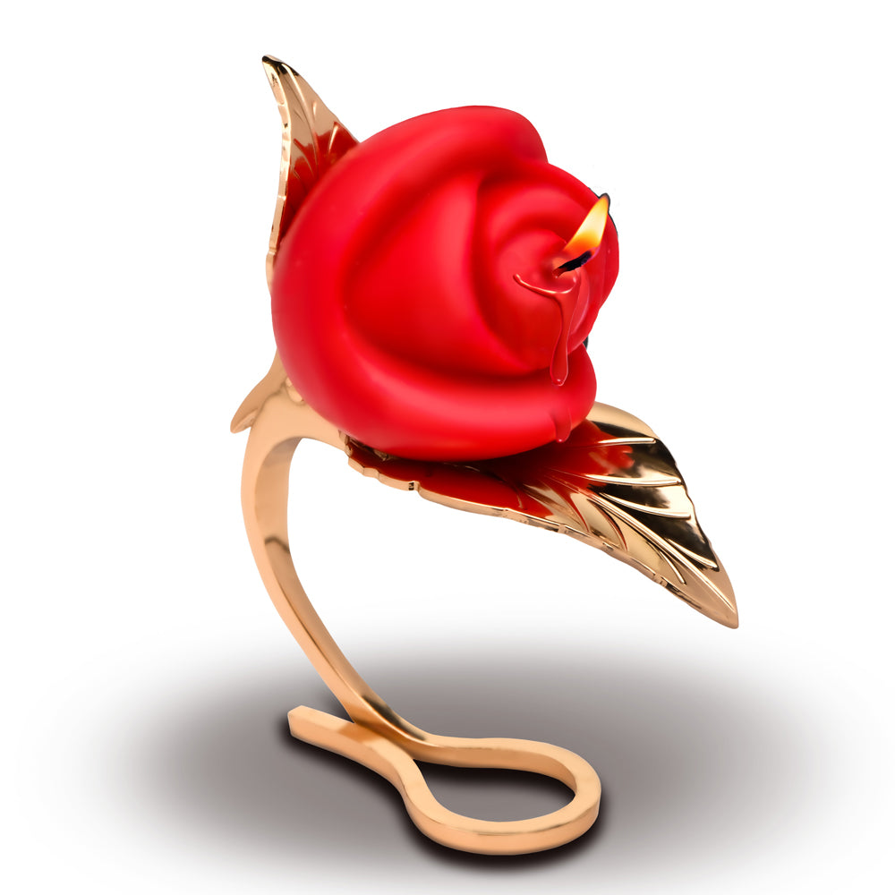 Master Series Burning Passion Rose Candle W/ Holder | 848518052506 | Available at EroticWarehouse.com