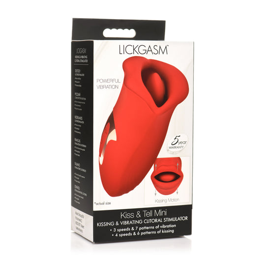 Lickgasm Kiss + Tell Silicone Kissing & Vibrating Clitoral Stimulator | 848518052766 | Available at EroticWarehouse.com