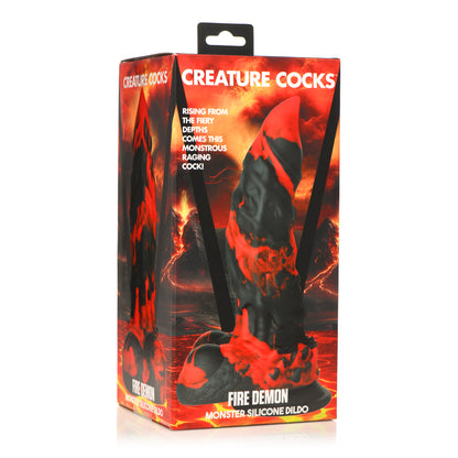 Creature Cocks Fire Demon Monster Silicone Dildo | 848518052889 | Available at EroticWarehouse.com