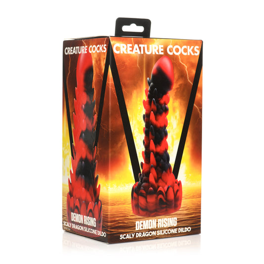 Creature Cocks Demon Rising Scaly Dragon Silicone Dildo | 848518052995 | Available at EroticWarehouse.com