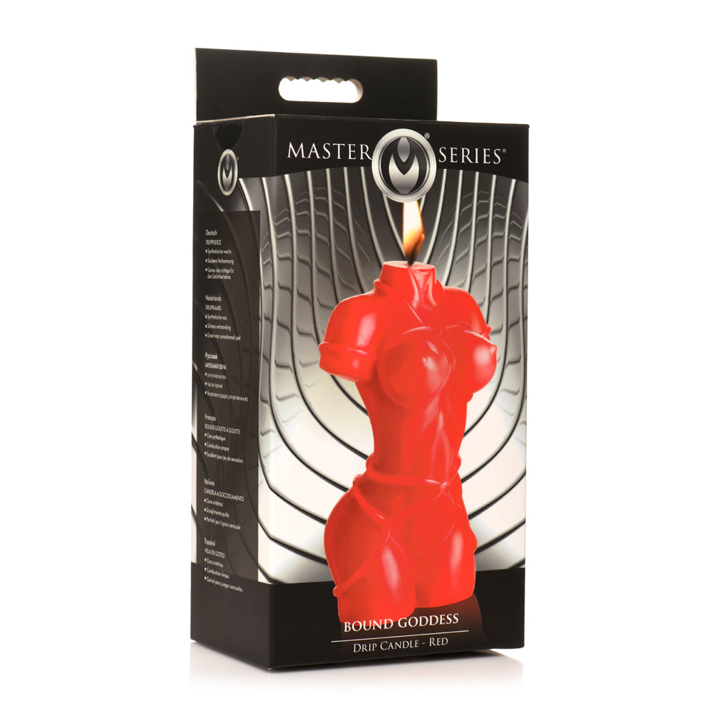 Master Series Bound Goddess Drip Candle Red | 848518053077 | Available at EroticWarehouse.com