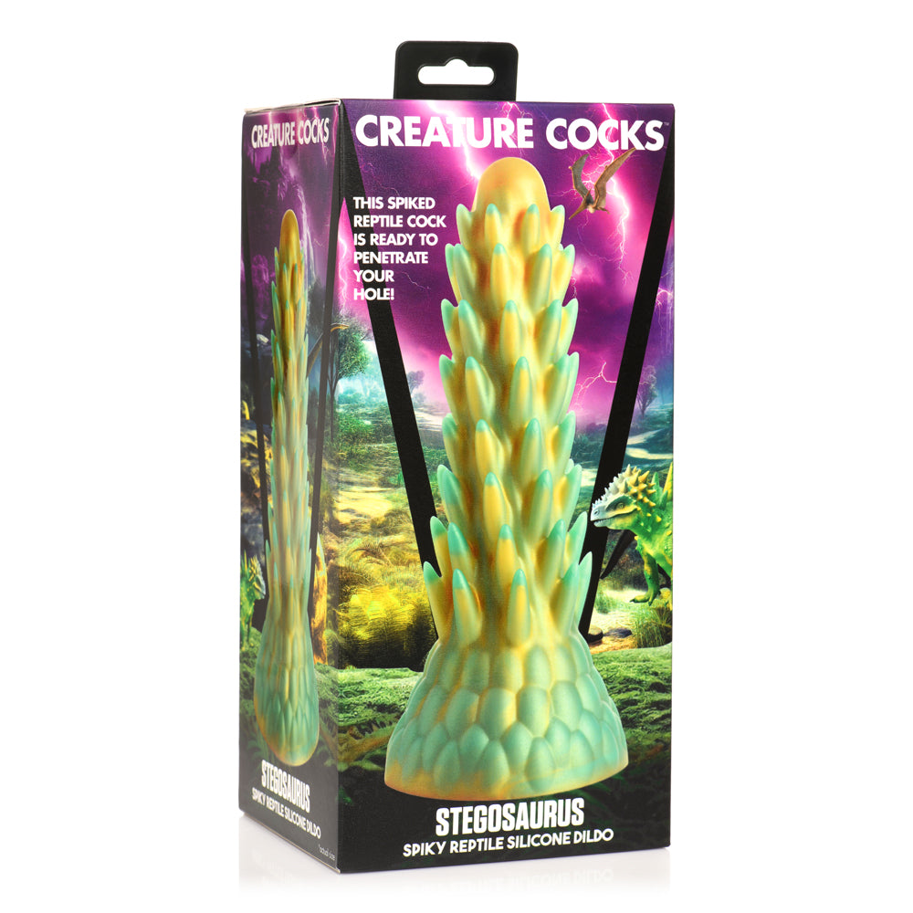 Creature Cocks Stegosaurus Spiky Reptile Silicone Dildo | 848518053282 | Available at EroticWarehouse.com