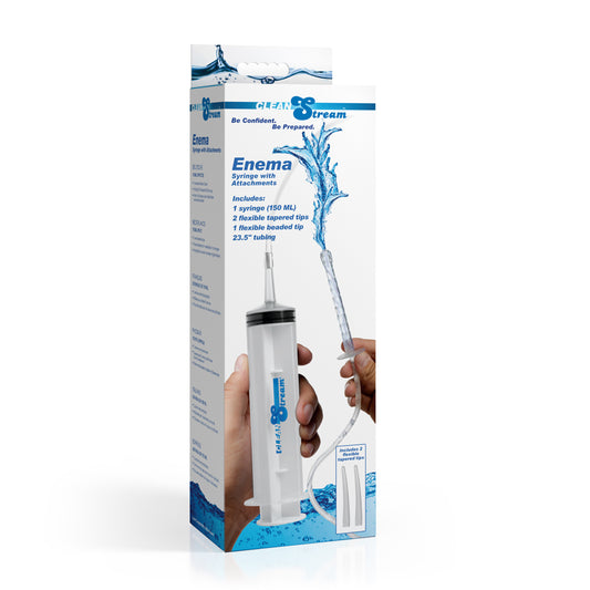 Cleanstream Enema Syringe W/ Attachments | 848518054012 | Available at EroticWarehouse.com