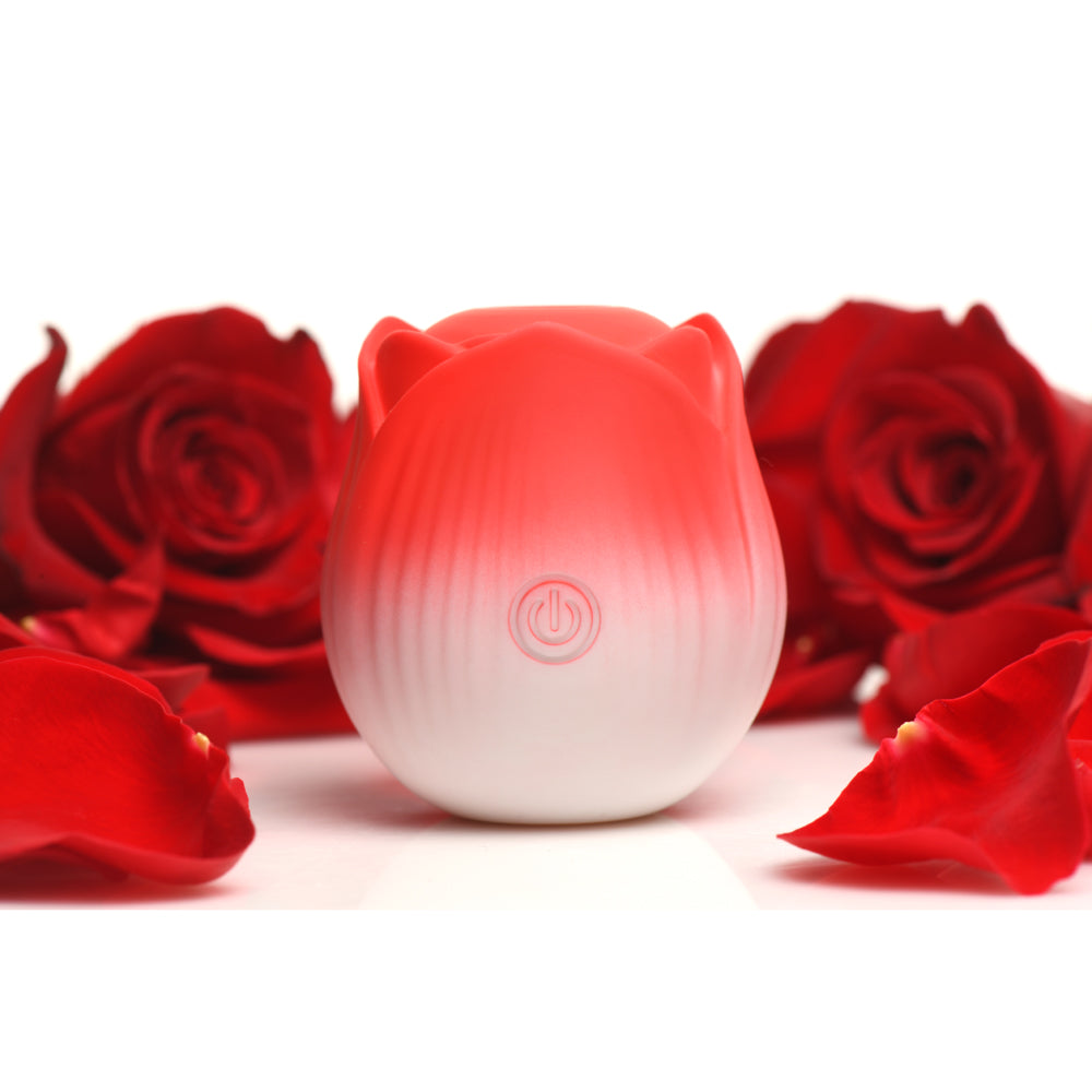 Bloomgasm Pulsing Petals Throbbing Rose Stimulator Red | 848518054432 | Available at EroticWarehouse.com