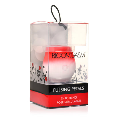 Bloomgasm Pulsing Petals Throbbing Rose Stimulator Red | 848518054432 | Available at EroticWarehouse.com