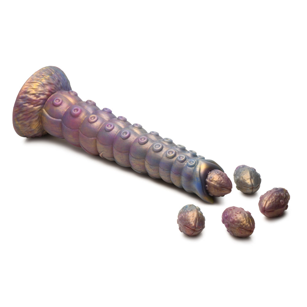 Creature Cocks Deep Invader Tentacle Ovipositor Silicone Dildo With Eggs | 848518054623 | Available at EroticWarehouse.com