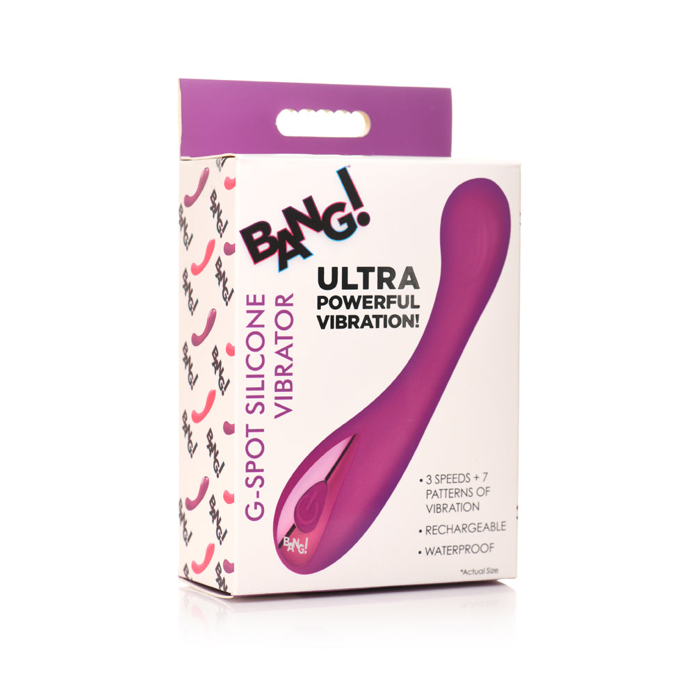 Bang! G-Spot Silicone Vibrator Purple | 848518055088 | Available at EroticWarehouse.com