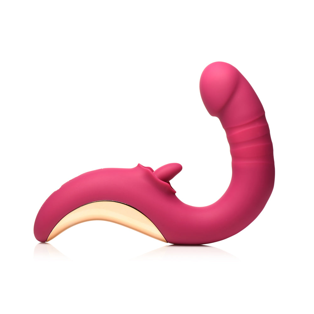 Lickgasm Tease & Please Thrusting & Licking Vibrator | 848518055132 | Available at EroticWarehouse.com