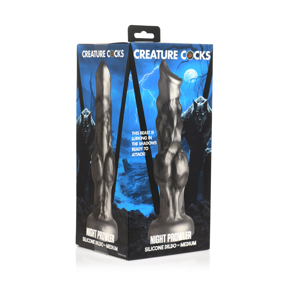 Creature Cocks Night Prowler Silicone Dildo Medium | 848518055187 | Available at EroticWarehouse.com