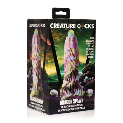 Creature Cocks Dragon Spawn Dragon Ovipositor Silicone Dildo With Eggs | 848518055248 | Available at EroticWarehouse.com