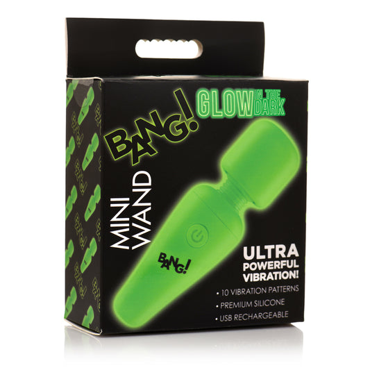 Bang! 10X Glow-In-The-Dark Mini Wand | 848518055507 | Available at EroticWarehouse.com