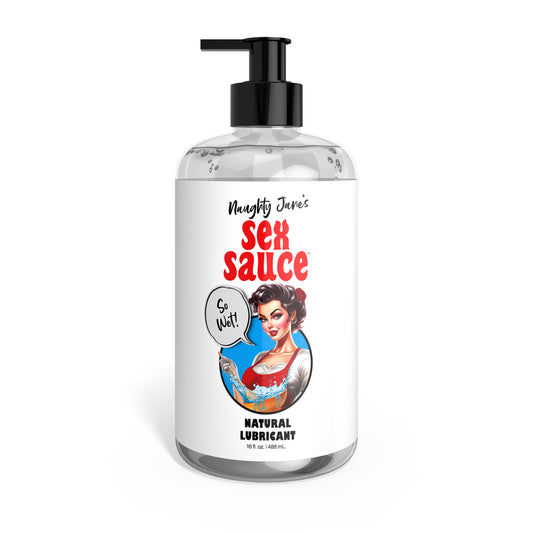Naughty Jane's Sex Sauce Natural Lubricant 16 oz. | 848518055675 | Available at EroticWarehouse.com