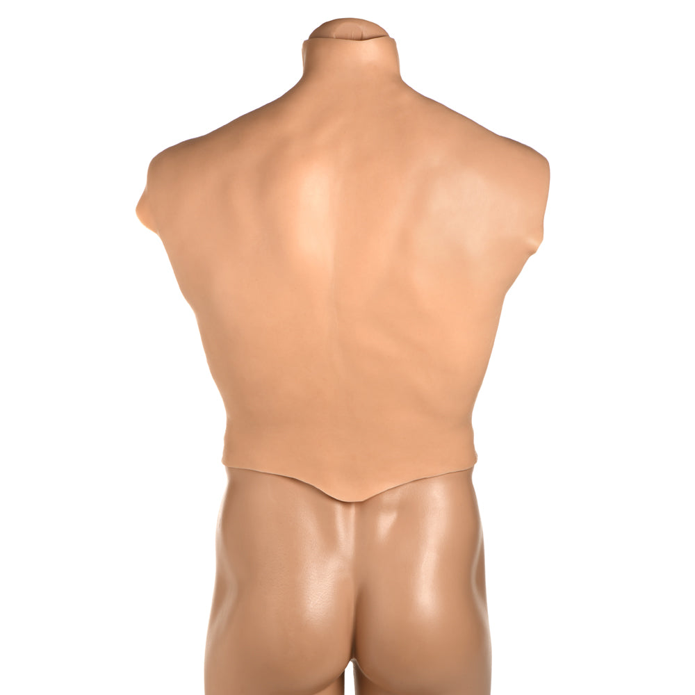 Master Series Ripped Silicone Male Chest Large | 848518055712 | Available at EroticWarehouse.com
