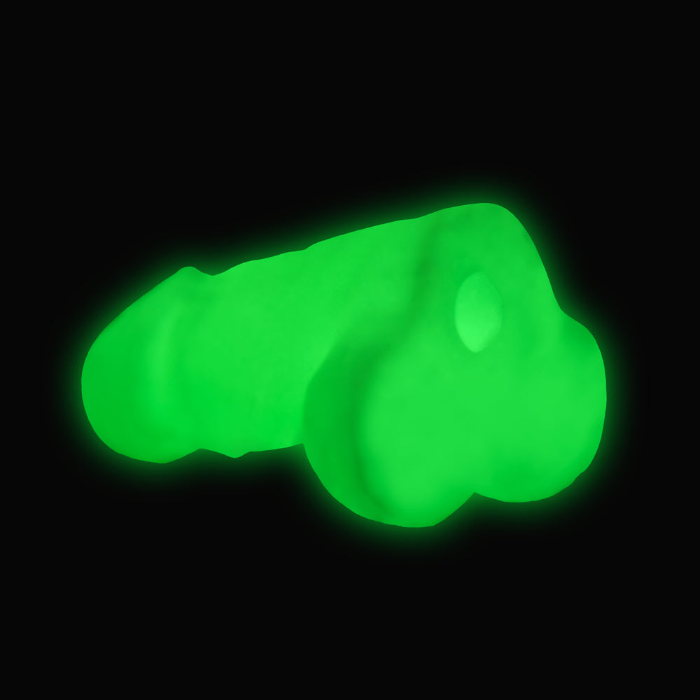 Big Ballers Glow-In-The-Dark Snap-On Peckers 4 Pk | 848518056009 | Available at EroticWarehouse.com