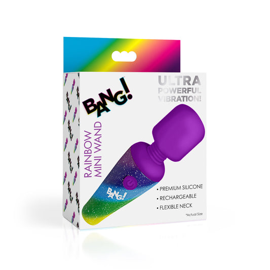 Bang! Rainbow Mini Wand | 848518056023 | Available at EroticWarehouse.com