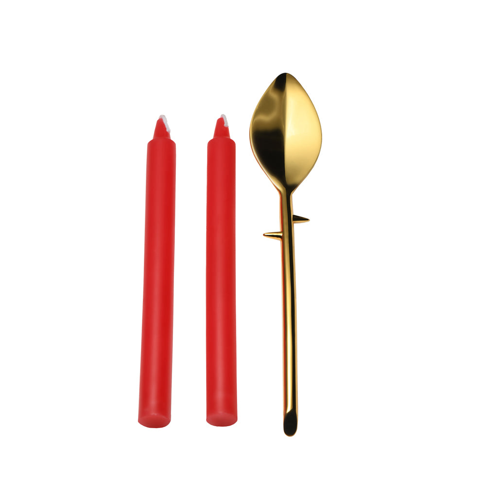 Master Series Drip Sensation Spoon & Drip Candle Set | 848518056030 | Available at EroticWarehouse.com