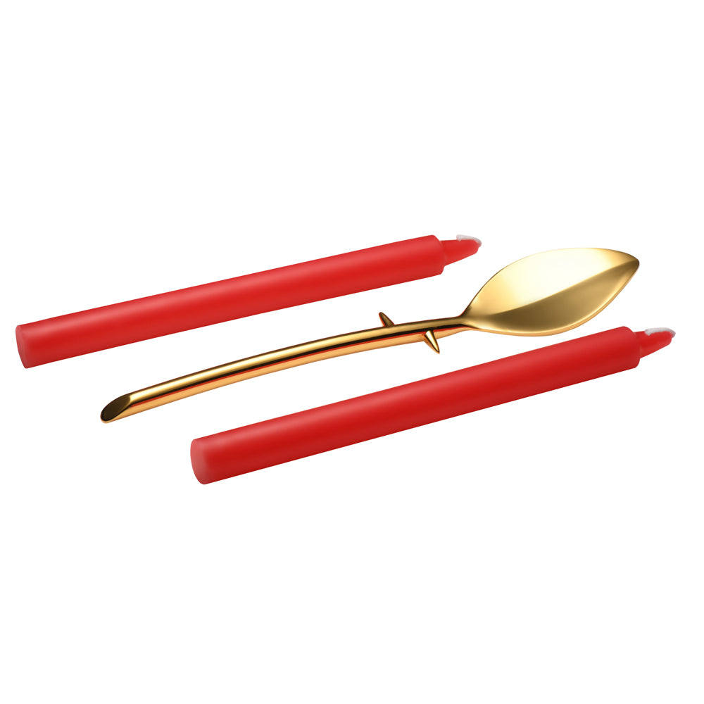 Master Series Drip Sensation Spoon & Drip Candle Set | 848518056030 | Available at EroticWarehouse.com