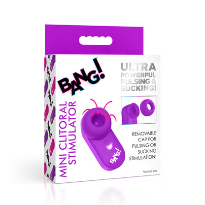 Bang! 5 Speed Mini Clitoral Stimulator Purple | 848518056078 | Available at EroticWarehouse.com