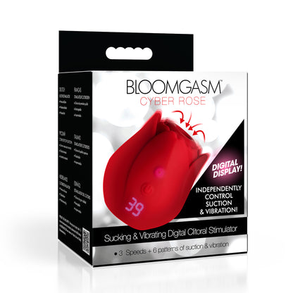 Bloomgasm Cyber Rose 9X Sucking & Vibrating Digital Clitoral Stimulator | 848518056238 | Available at EroticWarehouse.com
