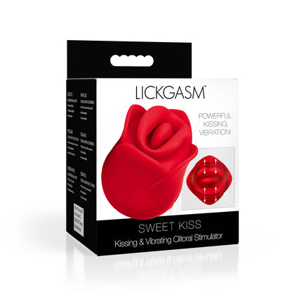 Lickgasm Sweet Kiss Kissing & Vibrating Clitoral Stimulator Red | 848518056245 | Available at EroticWarehouse.com