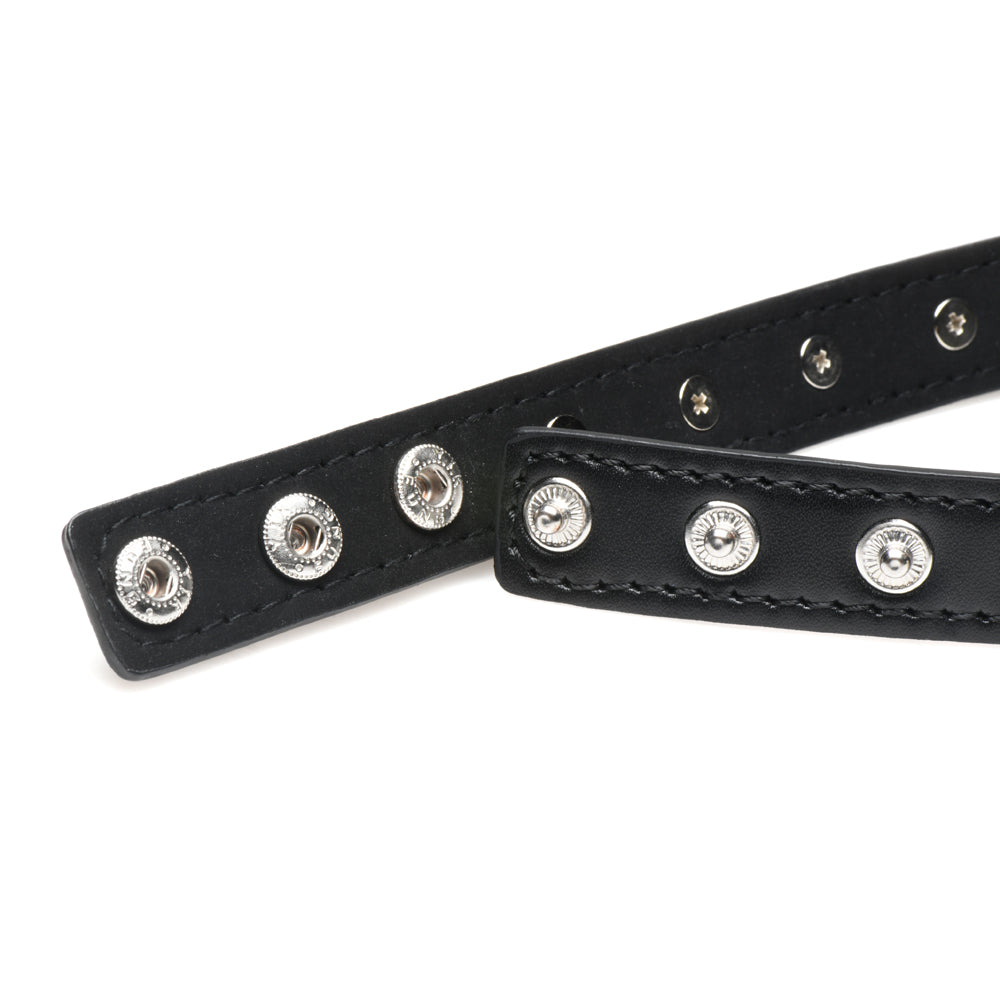 Master Series Spiked Heart Choker Black | 848518056337 | Available at EroticWarehouse.com