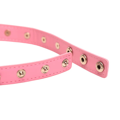 Master Series Spiked Heart Choker Pink | 848518056344 | Available at EroticWarehouse.com