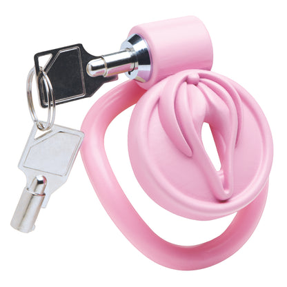 Master Series Pussification Vulva Locking Chastity Cage | 848518056641 | Available at EroticWarehouse.com
