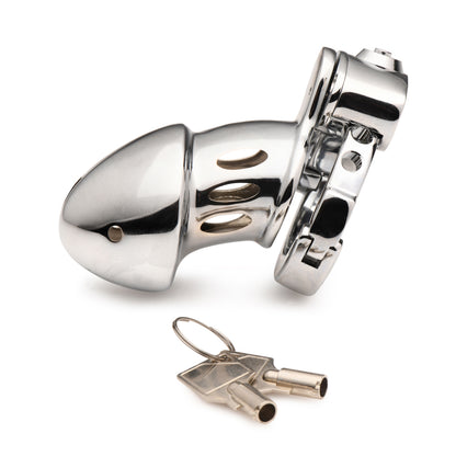 Master Series Cock Cuff Snap-On Chastity Cage | 848518056726 | Available at EroticWarehouse.com