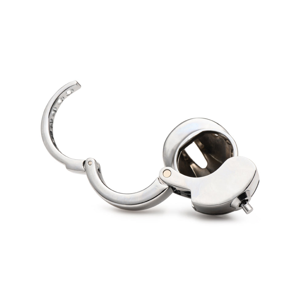 Master Series Cock Cuff Snap-On Chastity Cage | 848518056726 | Available at EroticWarehouse.com