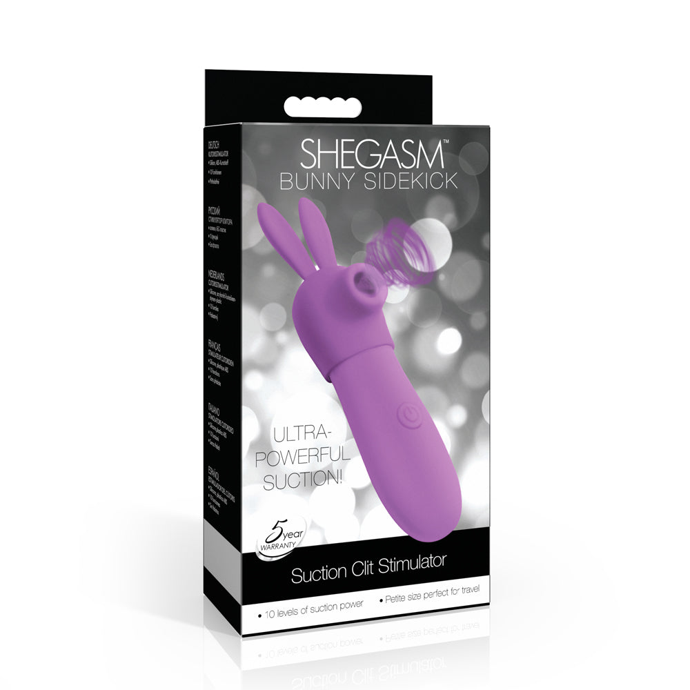 Shegasm Bunny Sidekick 10X Suction Clit Stimulator | 848518056795 | Available at EroticWarehouse.com