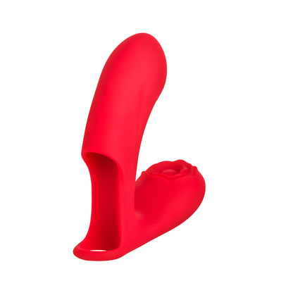 Bloomgasm Rose Touch Pulsing Silicone Finger Vibrator | 848518056986 | Available at EroticWarehouse.com