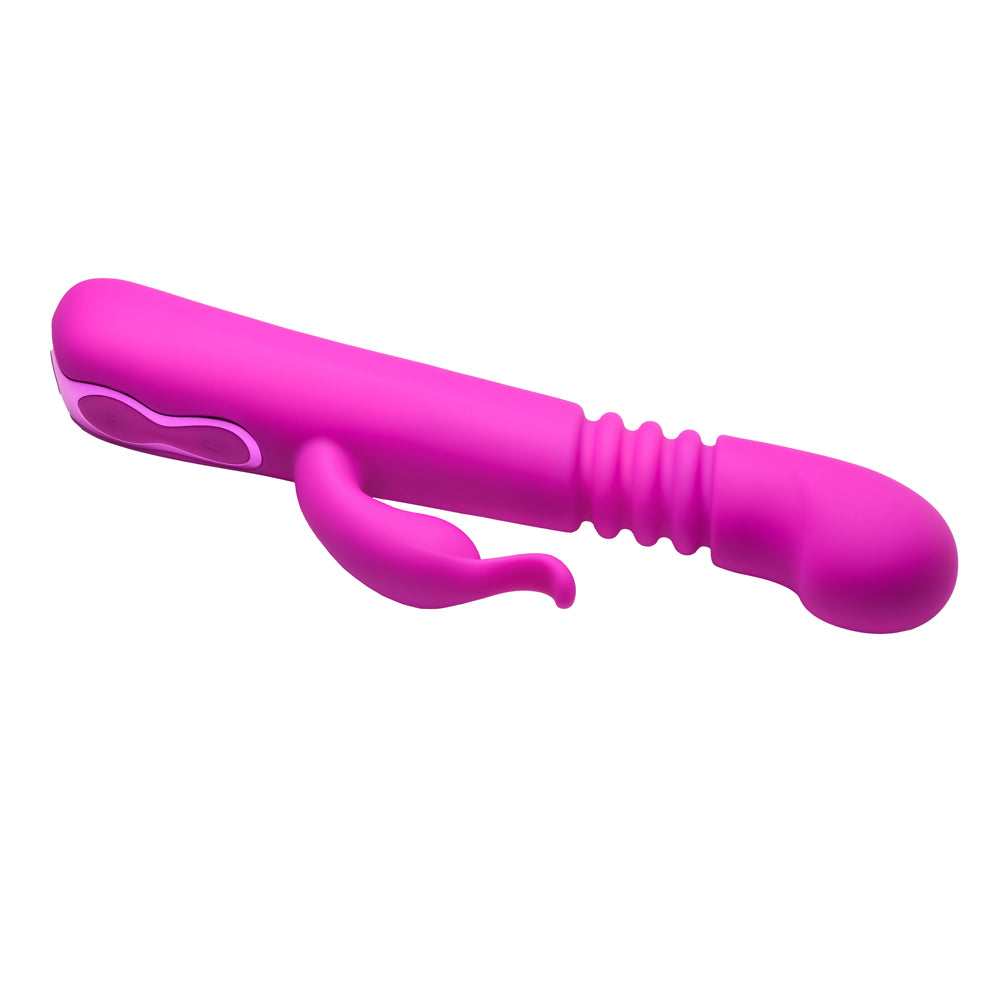 Bang! Thrusting Silicone Rabbit Vibrator | 848518057037 | Available at EroticWarehouse.com