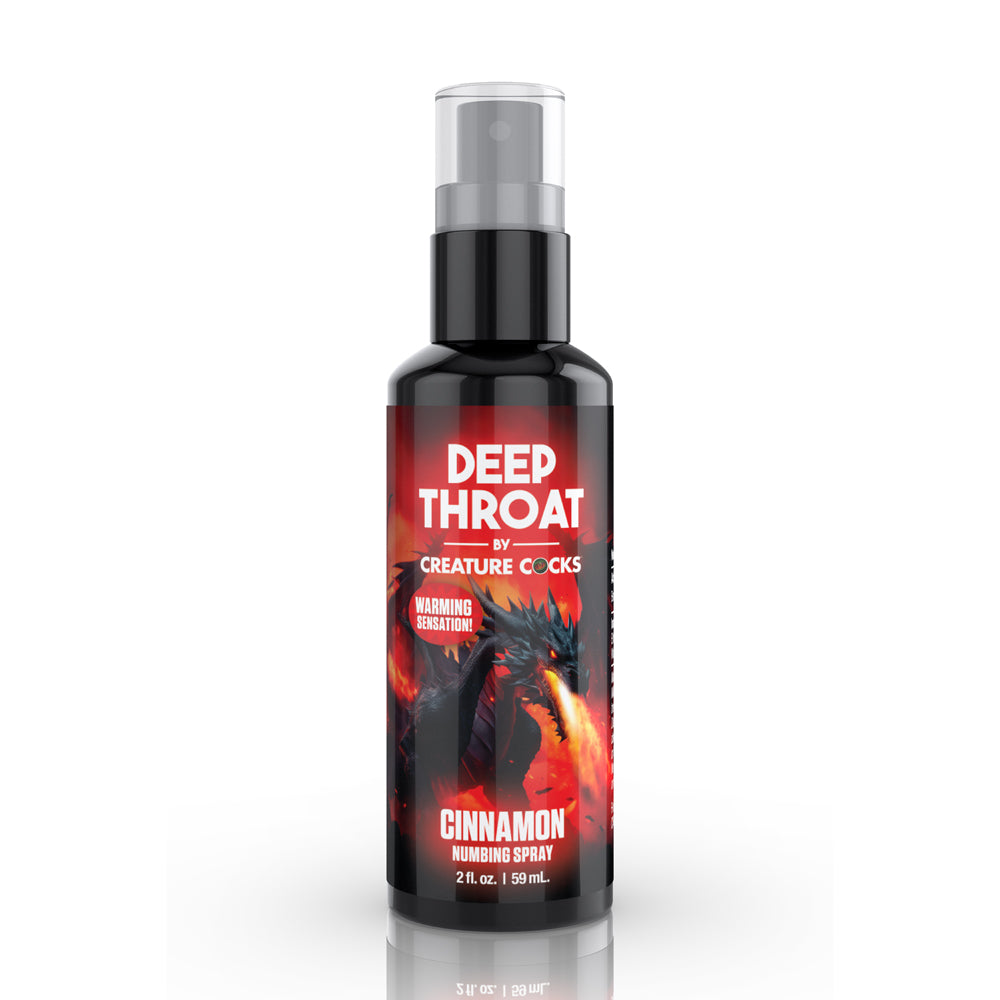 Creature Cocks Deep Throat Cinnamon Numbing Spray 2 oz. | 848518057112 | Available at EroticWarehouse.com