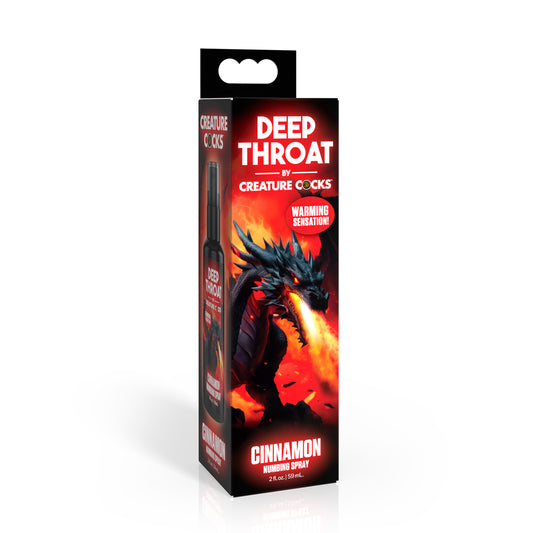 Creature Cocks Deep Throat Cinnamon Numbing Spray 2 oz. | 848518057112 | Available at EroticWarehouse.com