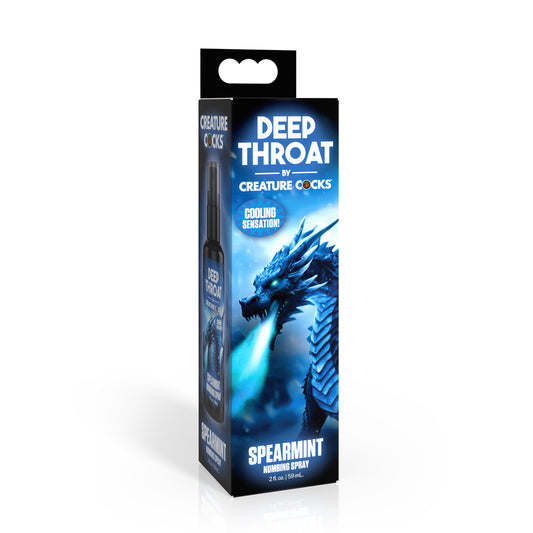 Creature Cocks Deep Throat Spearmint Numbing Spray 2 oz. | 848518057129 | Available at EroticWarehouse.com