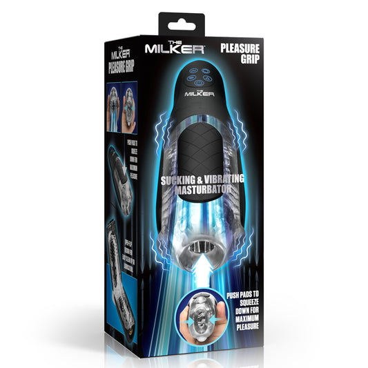 The Milker Pleasure Grip Sucking & Vibrating Masturbator | 848518057488 | Available at EroticWarehouse.com