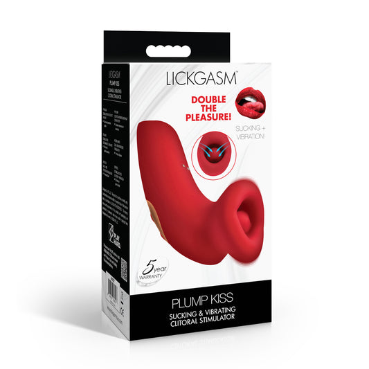 Lickgasm Plump Kiss Sucking & Vibrating Clitoral Stimulator | 848518058027 | Available at EroticWarehouse.com