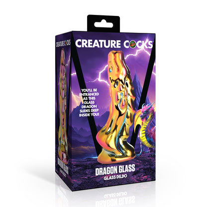 Creature Cocks Dragon Glass Glass Dildo | 848518058034 | Available at EroticWarehouse.com