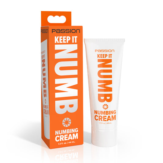 Passion Lubricants Keep It Numb Numbing Cream 1.5 oz. | 848518058201 | Available at EroticWarehouse.com