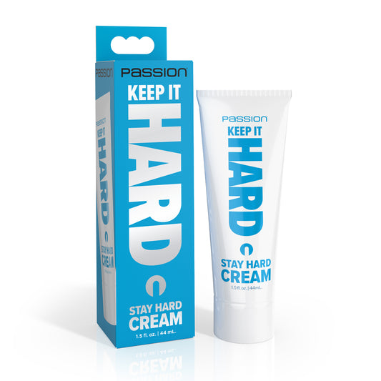 Passion Lubricants Keep It Hard Stay Hard Cream 1.5 oz. | 848518058232 | Available at EroticWarehouse.com