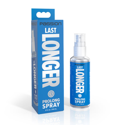 Passion Lubricants Last Longer Prolong Spray 2 oz. | 848518058256 | Available at EroticWarehouse.com