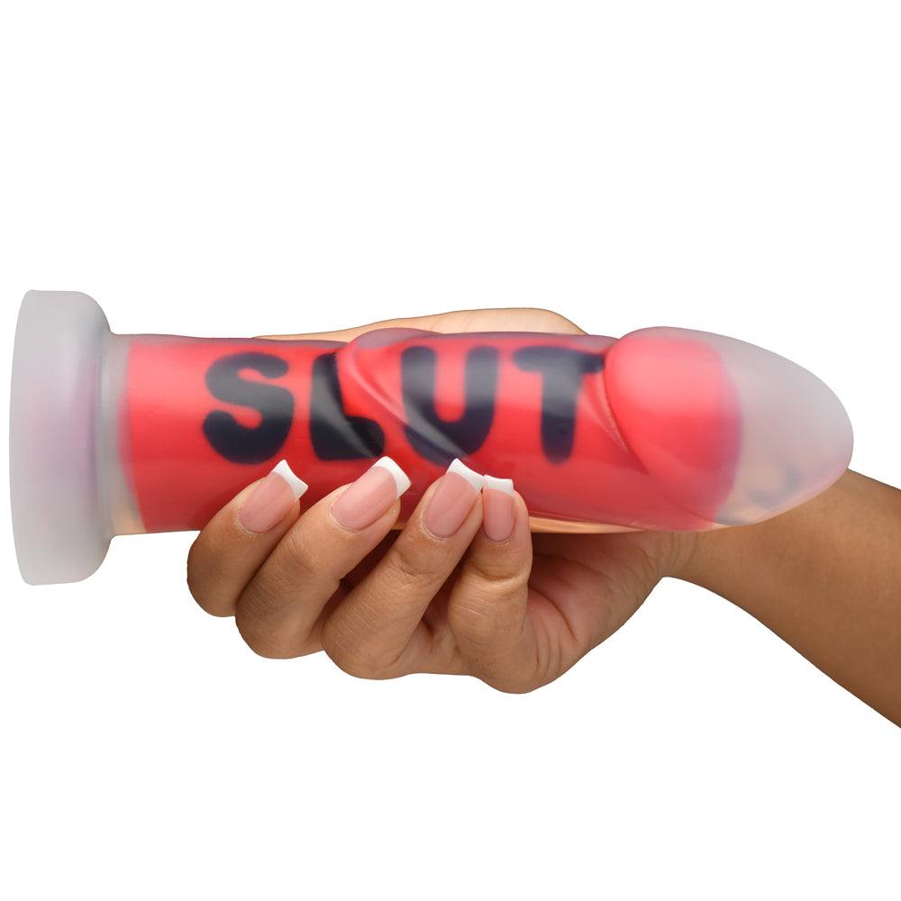 Master Series Slut Silicone Dildo | 848518058416 | Available at EroticWarehouse.com