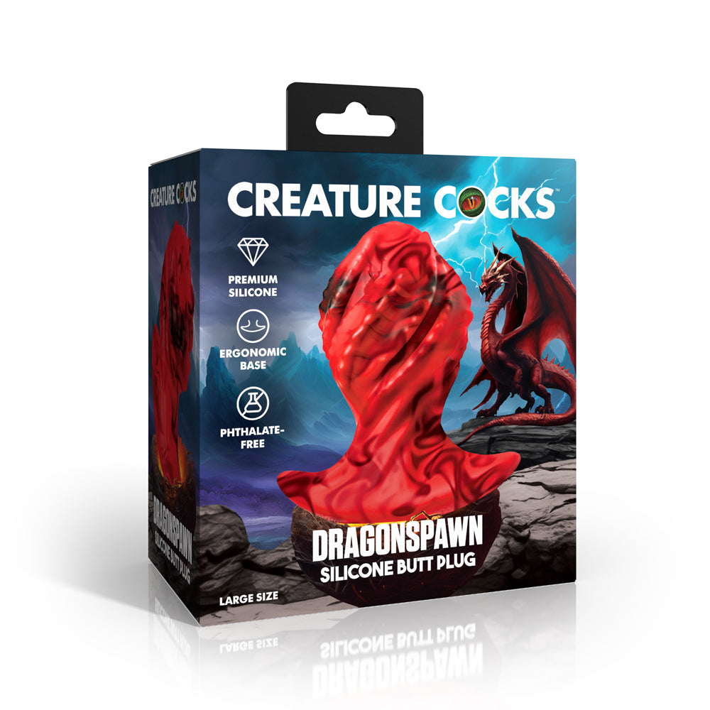 Creature Cocks Dragonspawn Silicone Butt Plug Large | 848518059093 | Available at EroticWarehouse.com