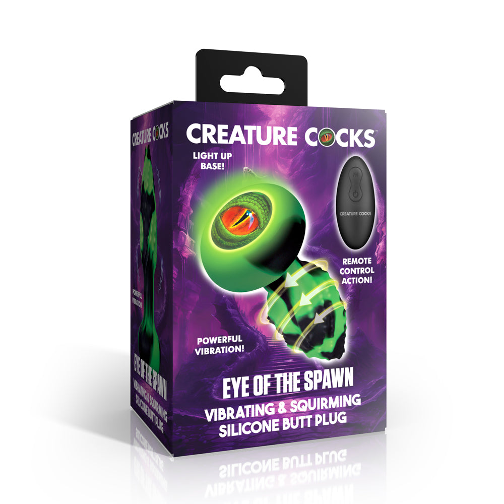 Creature Cocks Eye Of The Spawn Vibrating & Squirming Silicone Butt Plug | 848518059123 | Available at EroticWarehouse.com