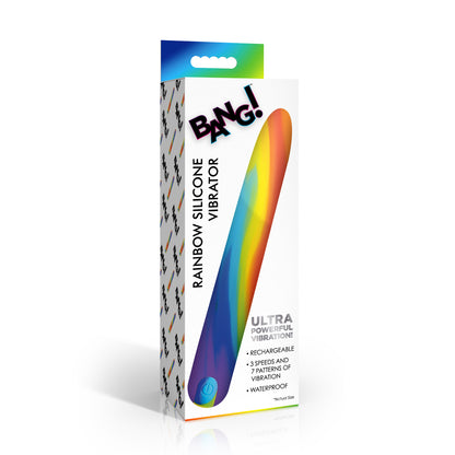 Bang! Rainbow Silicone Vibrator | 848518059345 | Available at EroticWarehouse.com