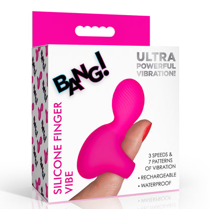Bang! Silicone Finger Vibrator Pink | 848518059383 | Available at EroticWarehouse.com