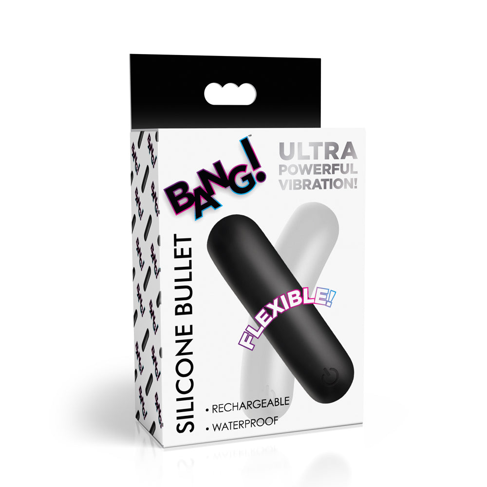 Bang! Flexible Silicone Bullet Black | 848518059482 | Available at EroticWarehouse.com