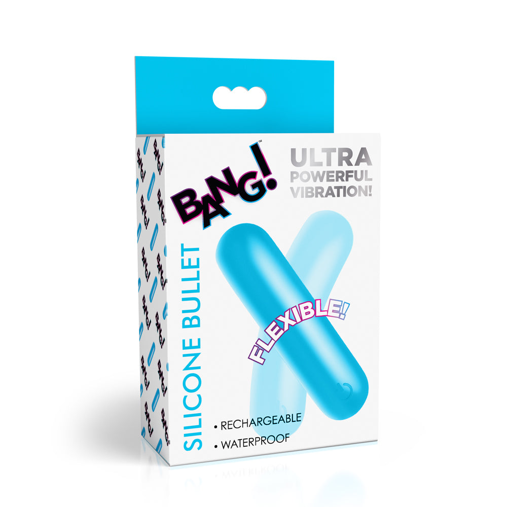 Bang! Flexible Silicone Bullet Blue | 848518059499 | Available at EroticWarehouse.com