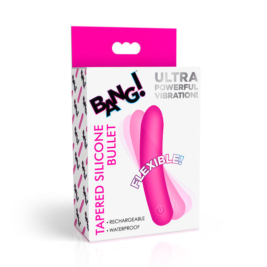 Bang! Tapered Flexible Silicone Bullet Pink | 848518059505 | Available at EroticWarehouse.com
